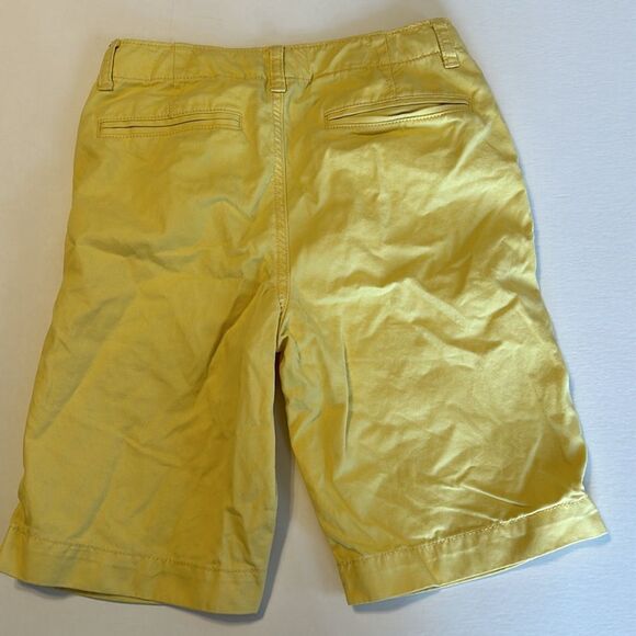 VINEYARD VINES GAP Size 14 Slim Boy's Cotton Chino Shorts Plaid Yellow Green - Picture 10 of 14